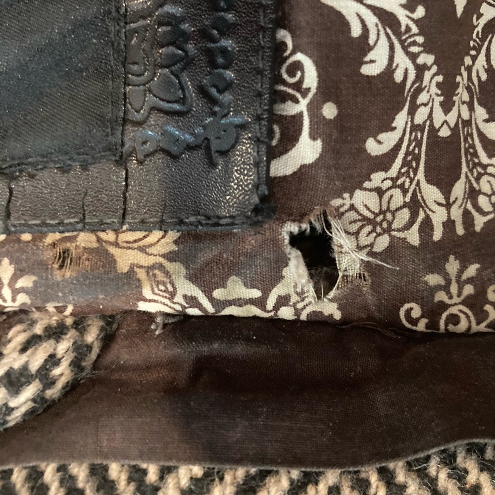 Billabong Szm Herring Bone Pattern Button Front - image 7